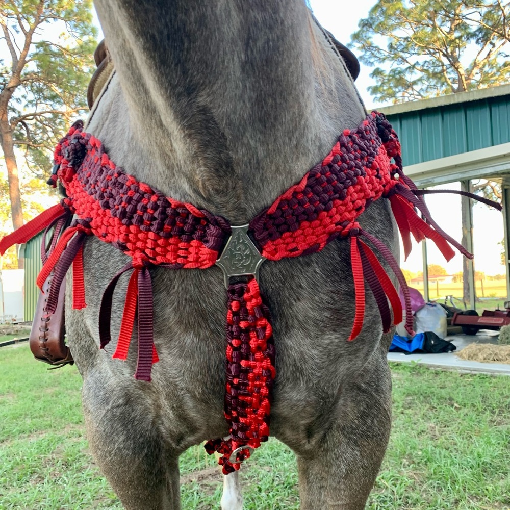 Mule tape breast collar